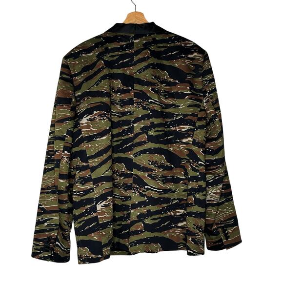 Ralph Lauren Denim & Supply Tiger Stripe Green Camo Tuxedo Jacket XXL Men Blazer - Picture 7 of 14